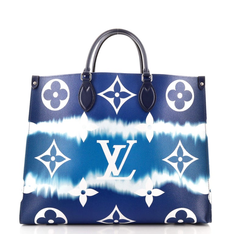 Louis Vuitton OnTheGo Tote Limited Edition Escale Monogram Giant GM In Good Condition For Sale In NY, NY