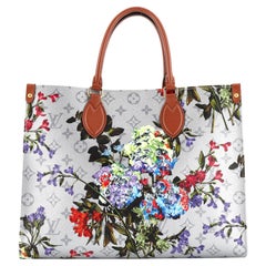 Louis Vuitton OnTheGo Tote Limited Edition Floral Monogram Canvas MM