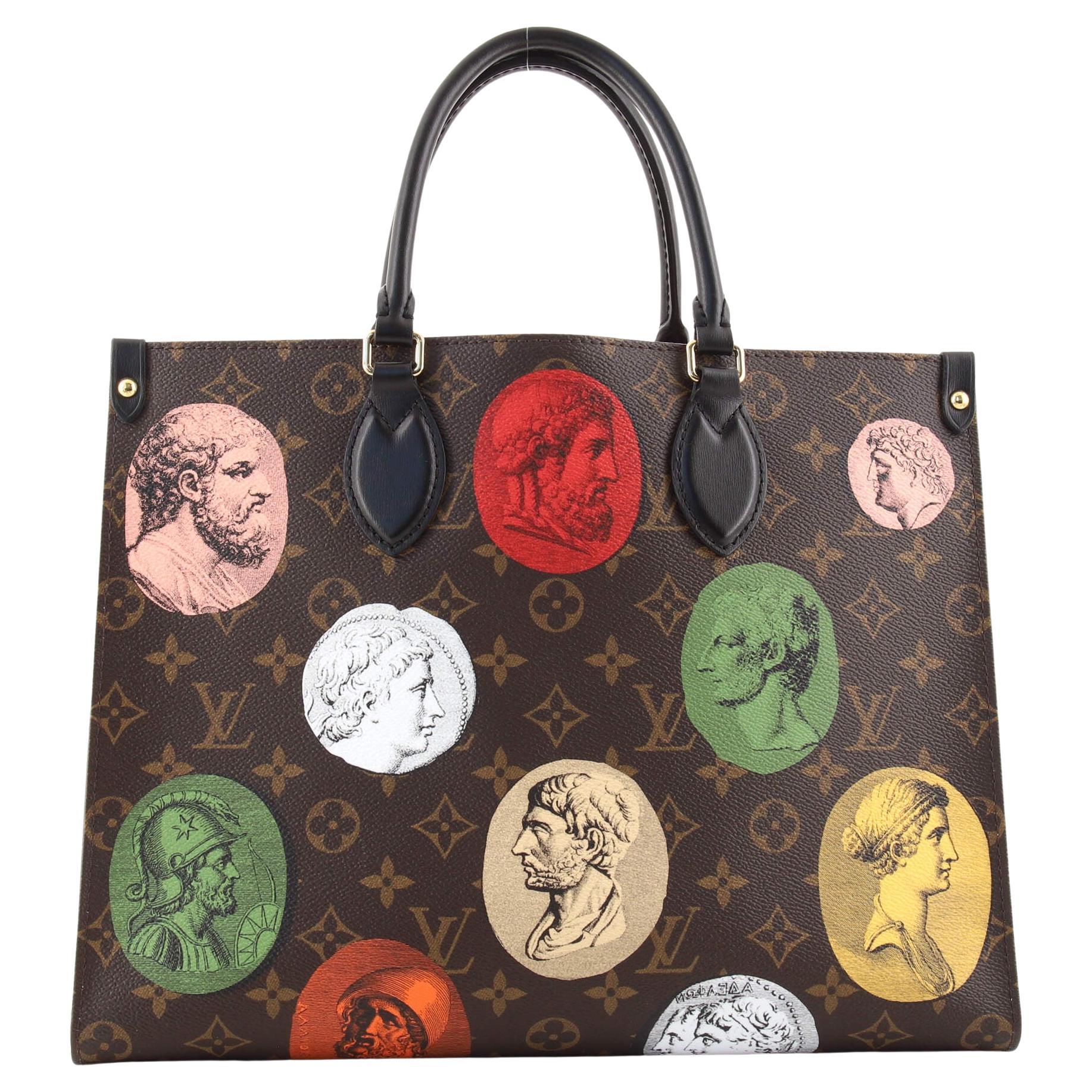 Louis Vuitton OnTheGo Tote Limited Edition Fornasetti Cameo Monogram Canv