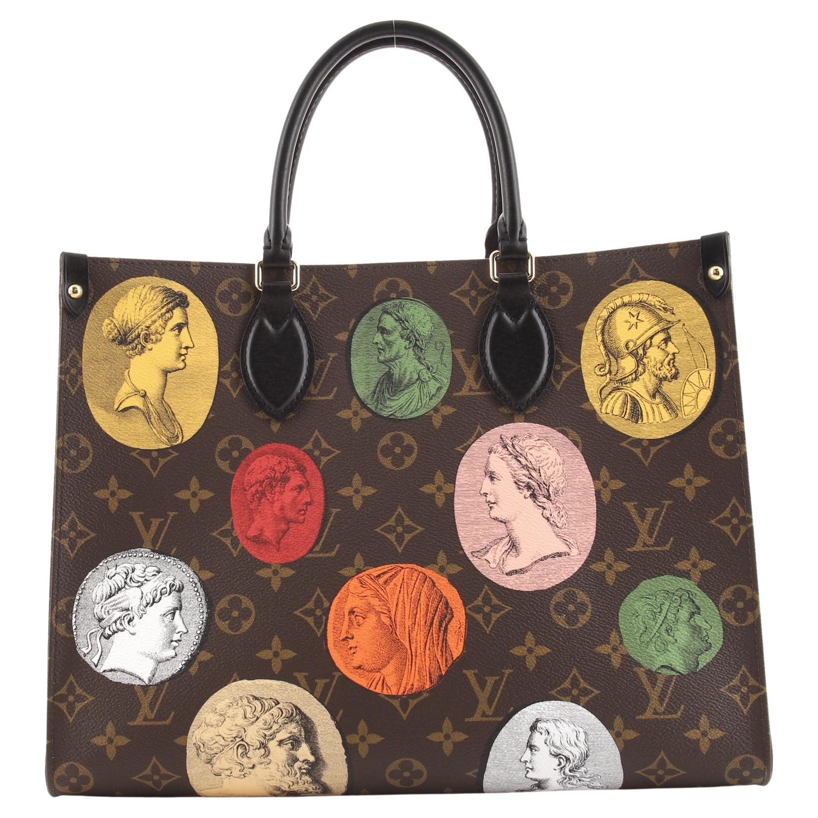 Louis Vuitton OnTheGo Tote Limited Edition Fornasetti Cameo Monogram Canvas  MM at 1stDibs
