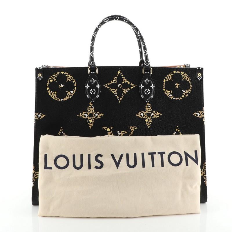 Louis Vuitton OnTheGo Tote Limited Edition Jungle Monogram Giant
