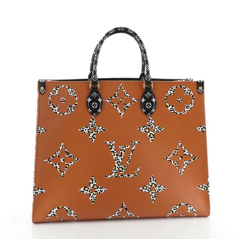 Louis Vuitton OnTheGo Tote Limited Edition Dschungel Monogramm Giant GM im Zustand „Gut“ in NY, NY