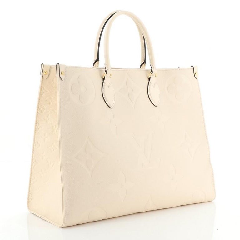 Louis Vuitton Onthego GM Tote Bag M20806 Hawaii Limited White