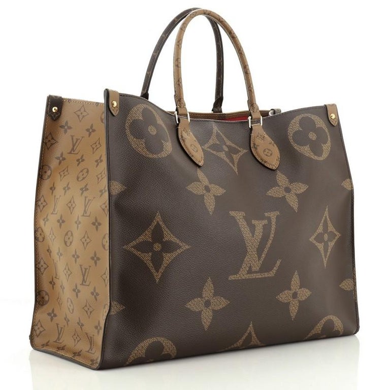 Louis Vuitton OnTheGo Tote Limited Edition Reverse Monogram Giant GM For Sale at 1stdibs