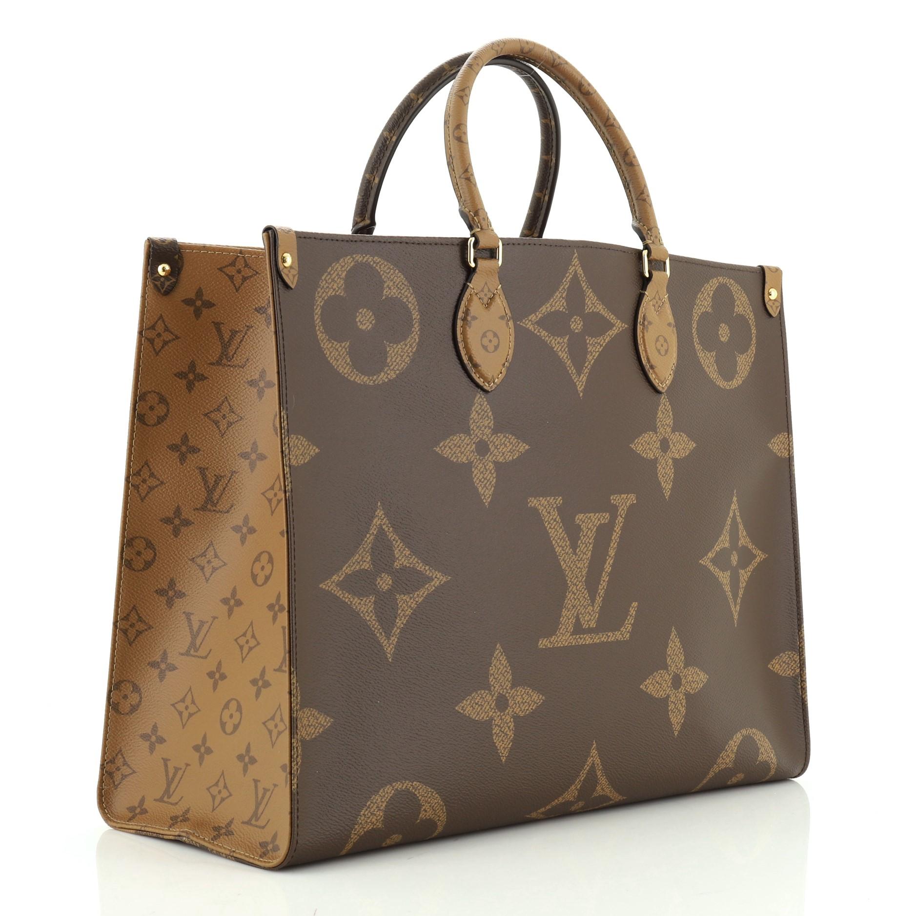 Black Louis Vuitton OnTheGo Tote Limited Edition Reverse Monogram Giant GM 
