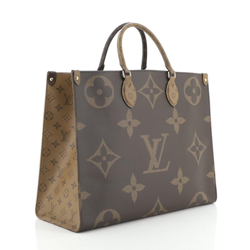 Black Louis Vuitton OnTheGo Tote Limited Edition Reverse Monogram Giant GM