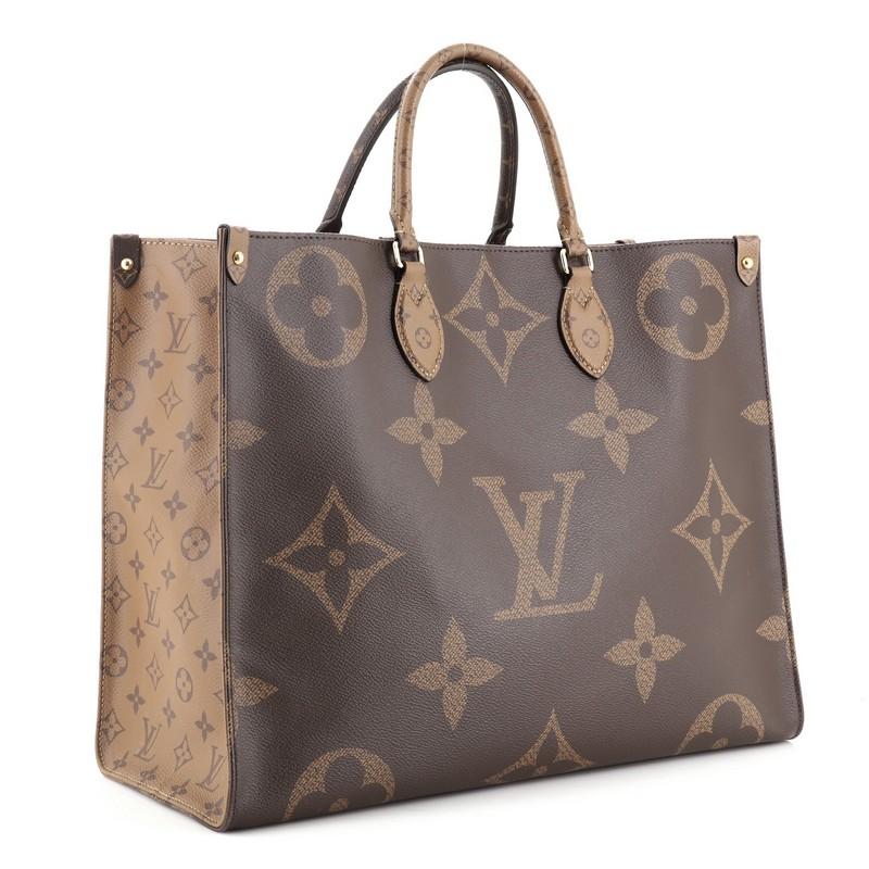 Louis Vuitton OnTheGo Tote Limited Edition Reverse Monogram Giant GM In Good Condition In NY, NY