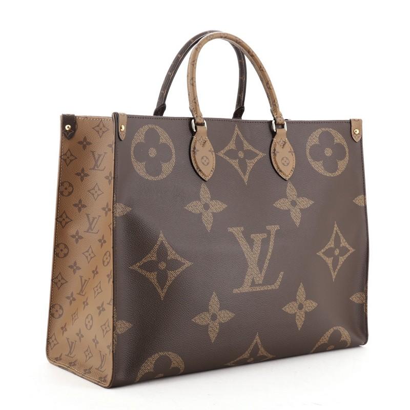 louis vuitton onthego monogram giant reverse brown