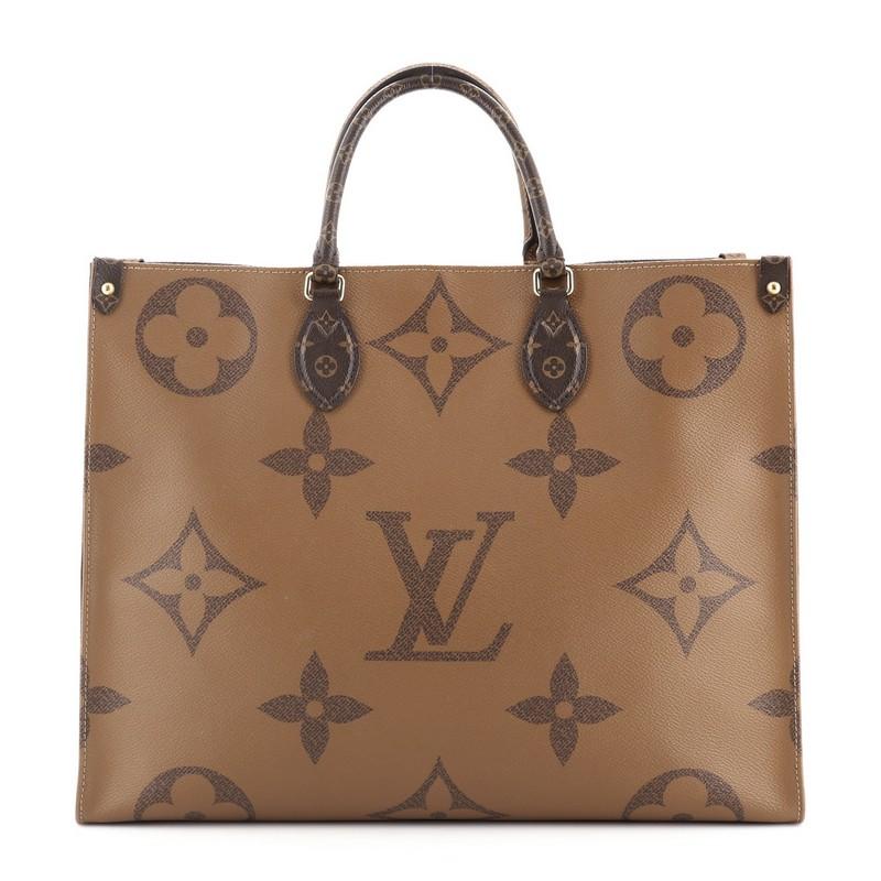 Women's or Men's Louis Vuitton OnTheGo Tote Limited Edition Reverse Monogram Giant GM