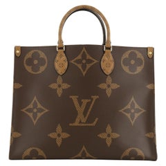 New in Box Louis Vuitton Black Logo On the Go GM Tote Bag at 1stDibs