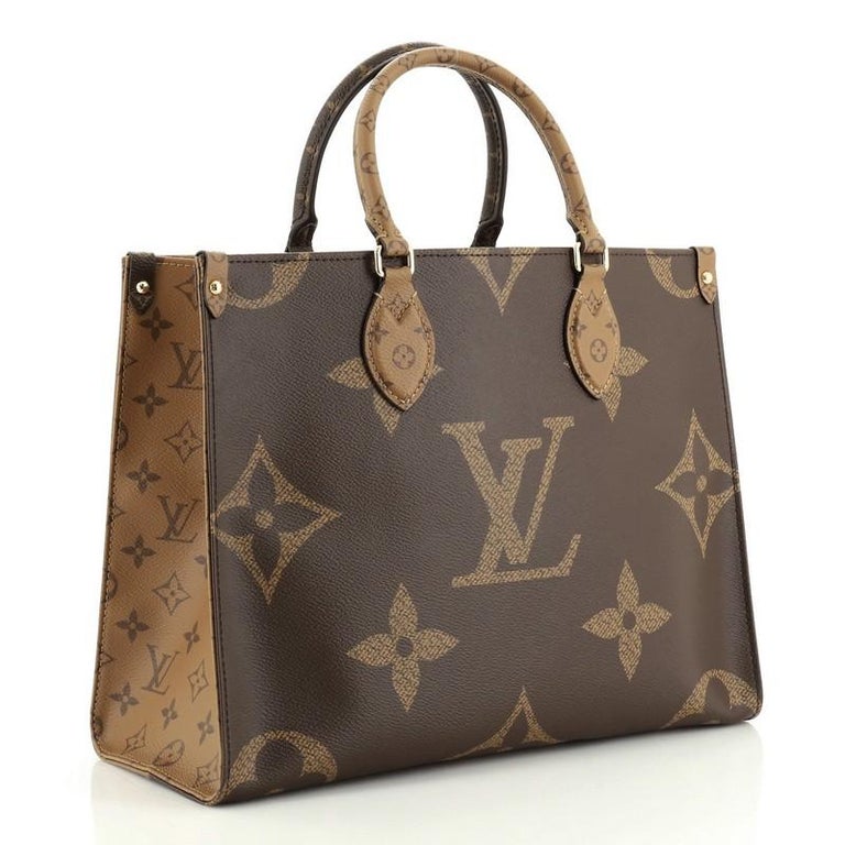 Louis Vuitton OnTheGo Tote Limited Edition Reverse Monogram Giant MM at 1stDibs