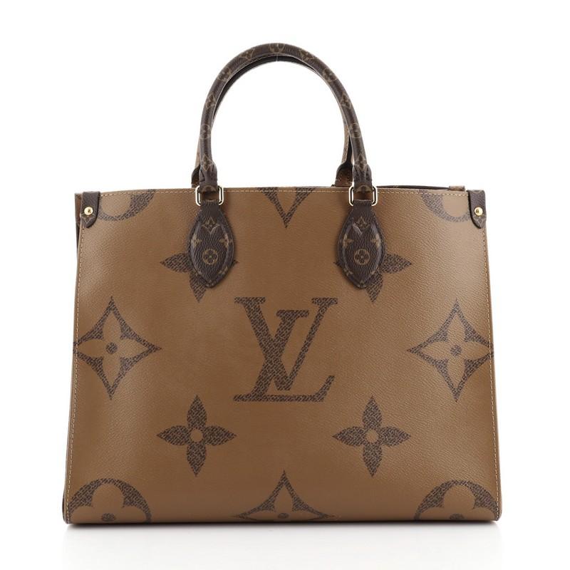 Black Louis Vuitton OnTheGo Tote Limited Edition Reverse Monogram Giant MM