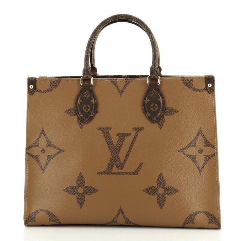 Louis Vuitton OnTheGo Tote Limited Edition Reverse Monogram Giant MM at 1stDibs
