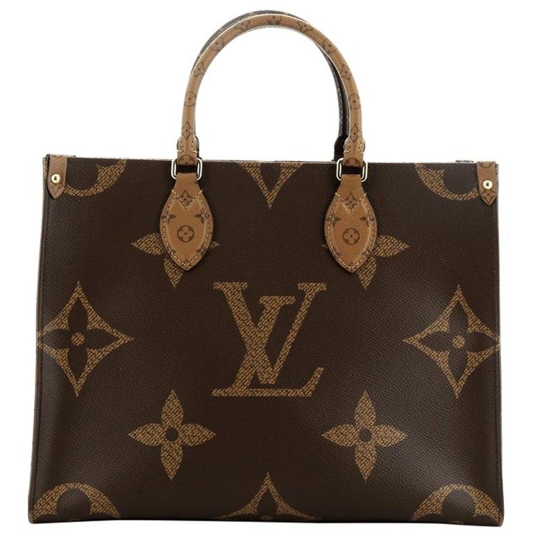 Louis Vuitton OnTheGo Tote Limited Edition Reverse Monogram Giant MM at 1stdibs