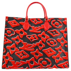 Louis Vuitton OnTheGo Tote Limited Edition Urs Fischer Tufted Monogram Canvas