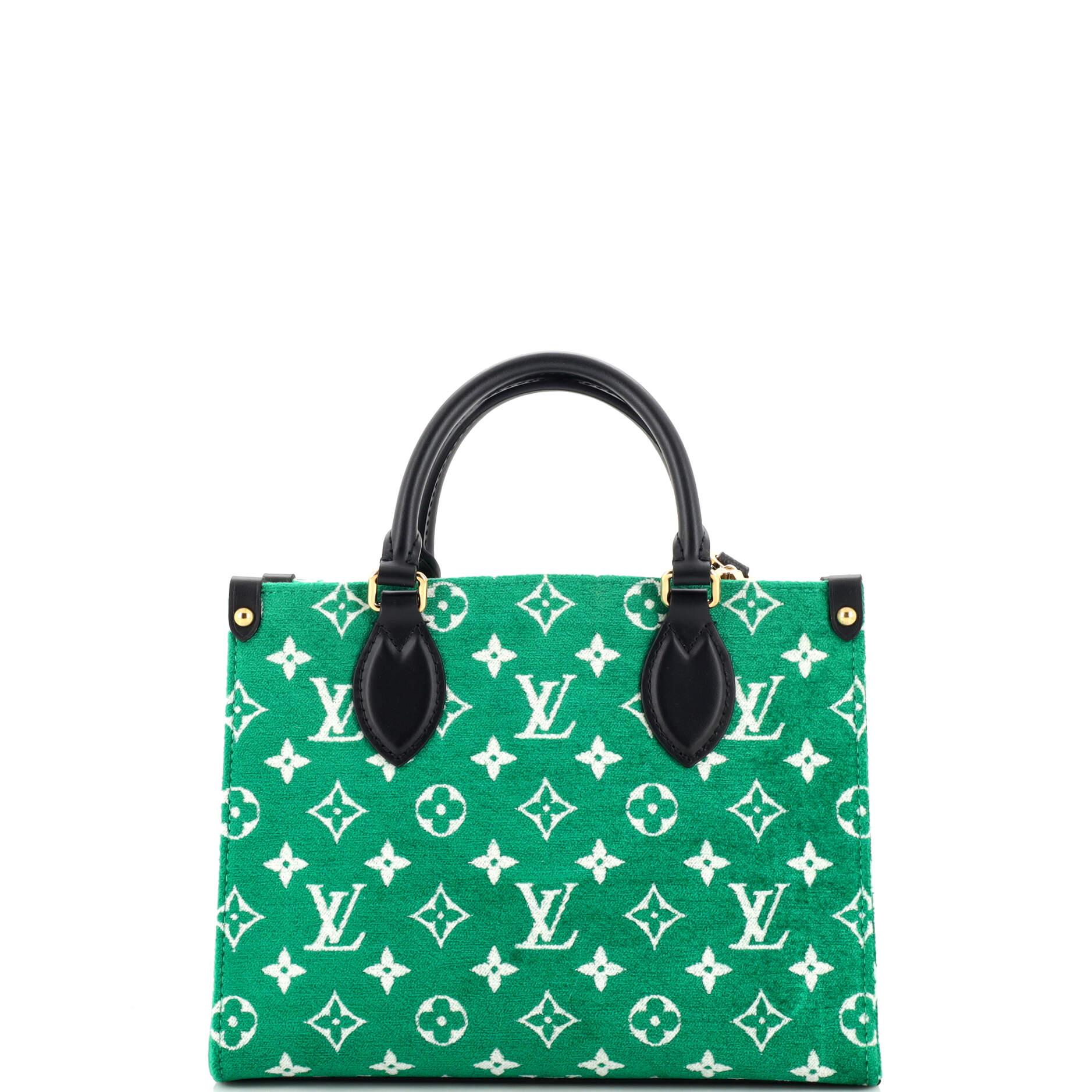 Louis Vuitton OnTheGo Tote LV Match Monogram Jacquard Velvet PM In Good Condition In NY, NY