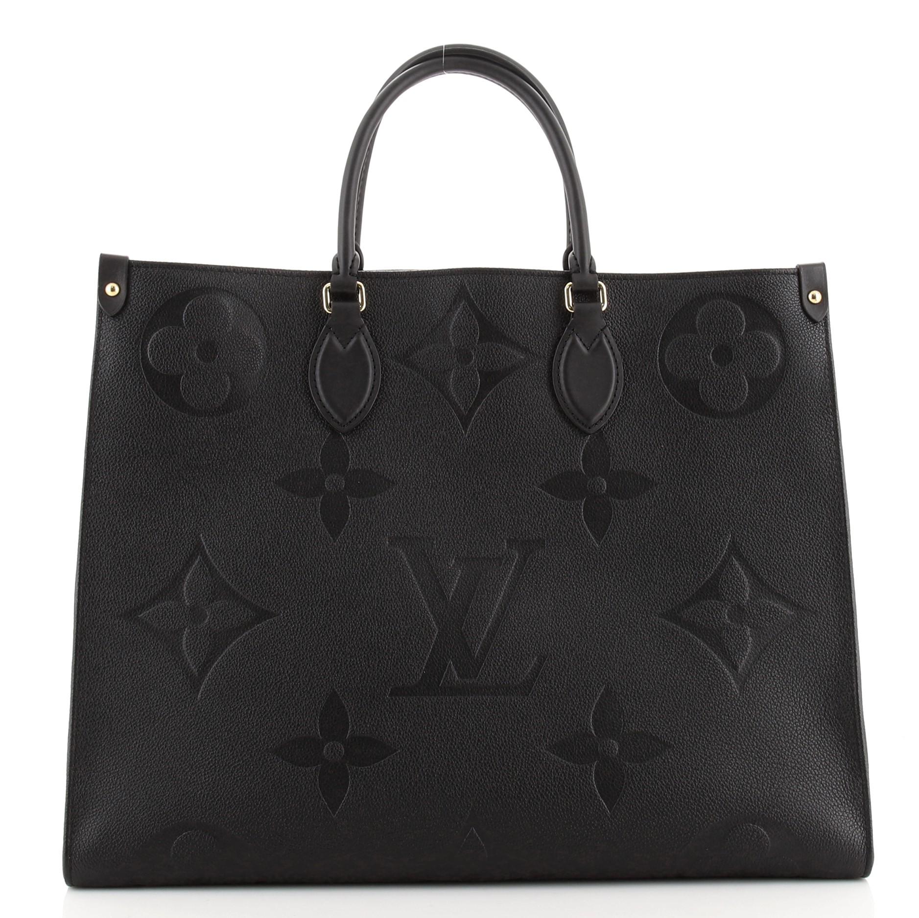Louis Vuitton OnTheGo Tote Monogram Empreinte Giant GM (Schwarz)