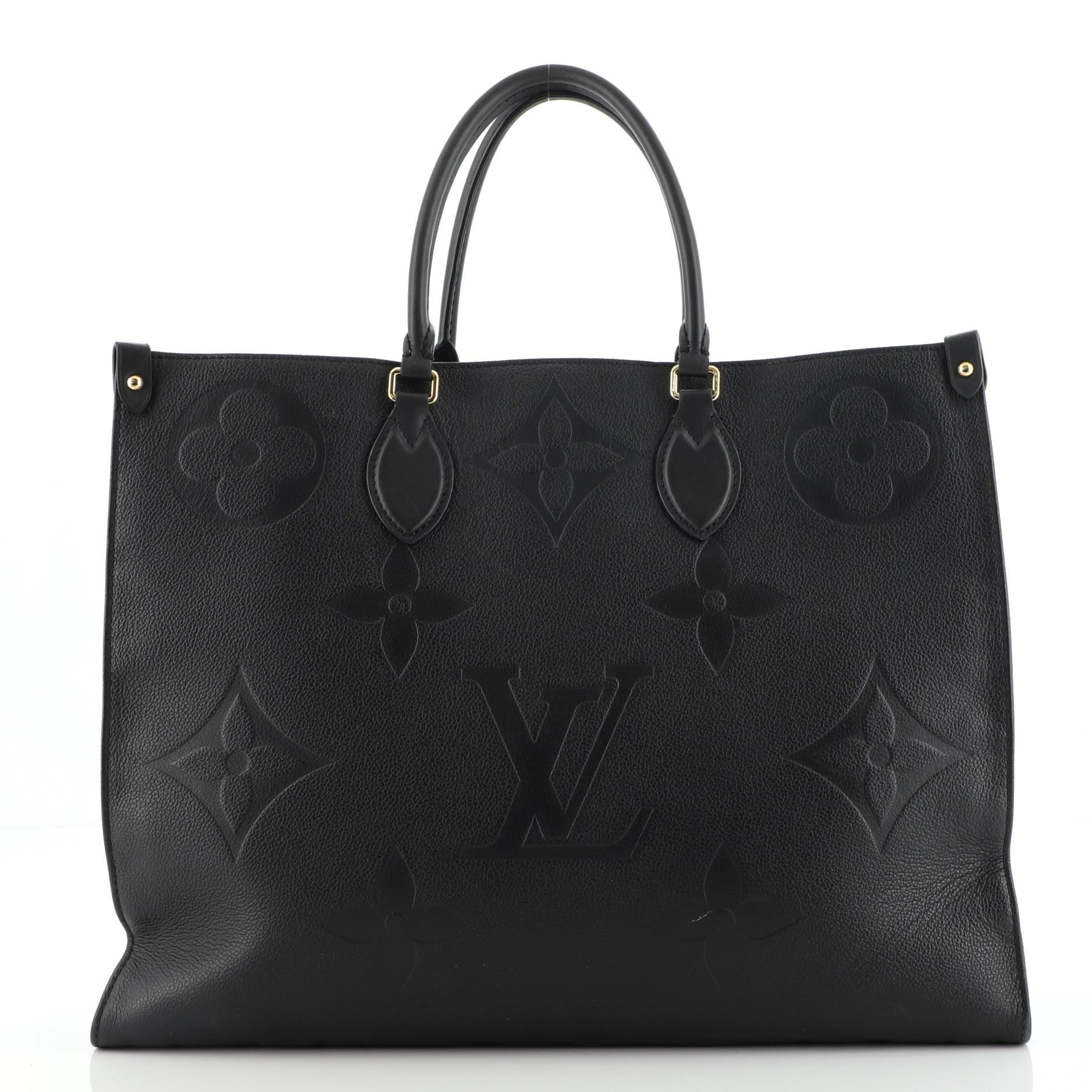 Black Louis Vuitton OnTheGo Tote Monogram Empreinte Giant GM
