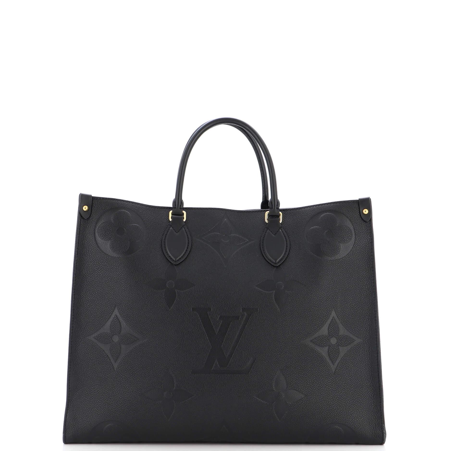 Louis Vuitton OnTheGo Tote Monogram Empreinte Giant GM In Good Condition In NY, NY