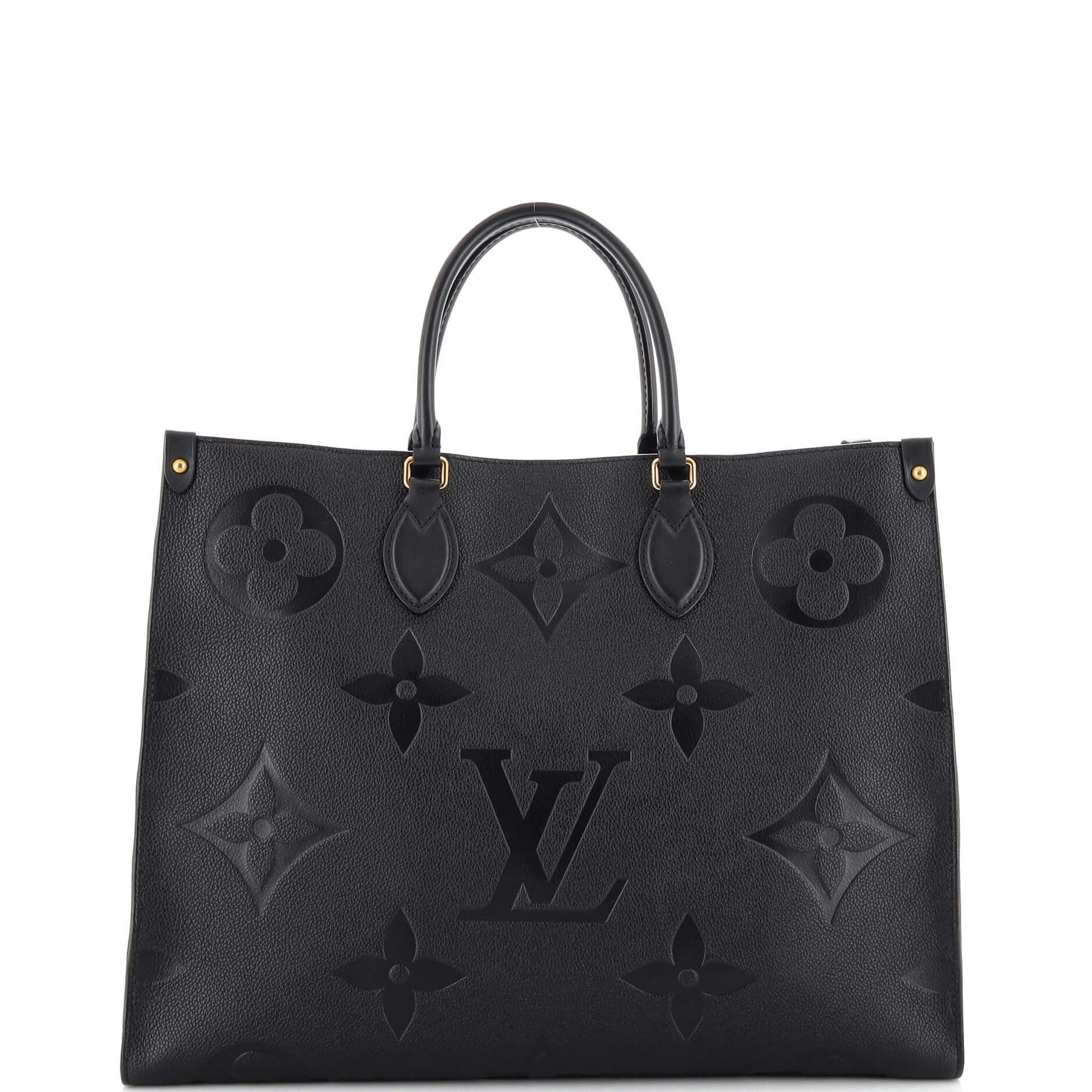 Louis Vuitton OnTheGo Tote Monogram Empreinte Giant GM In Good Condition In NY, NY