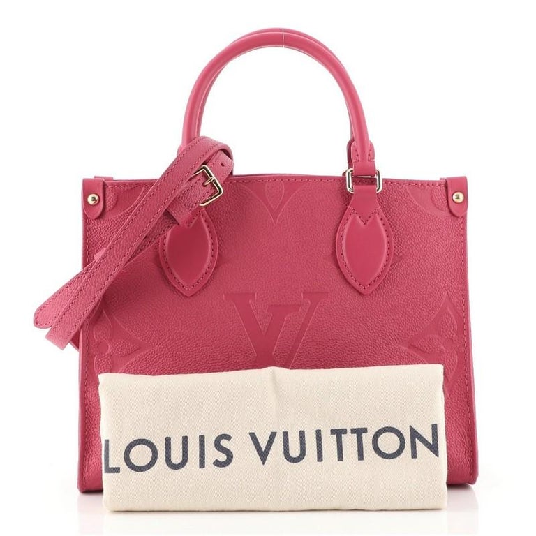 Louis Vuitton Pink 2023 Monogram Empreinte on The Go mm
