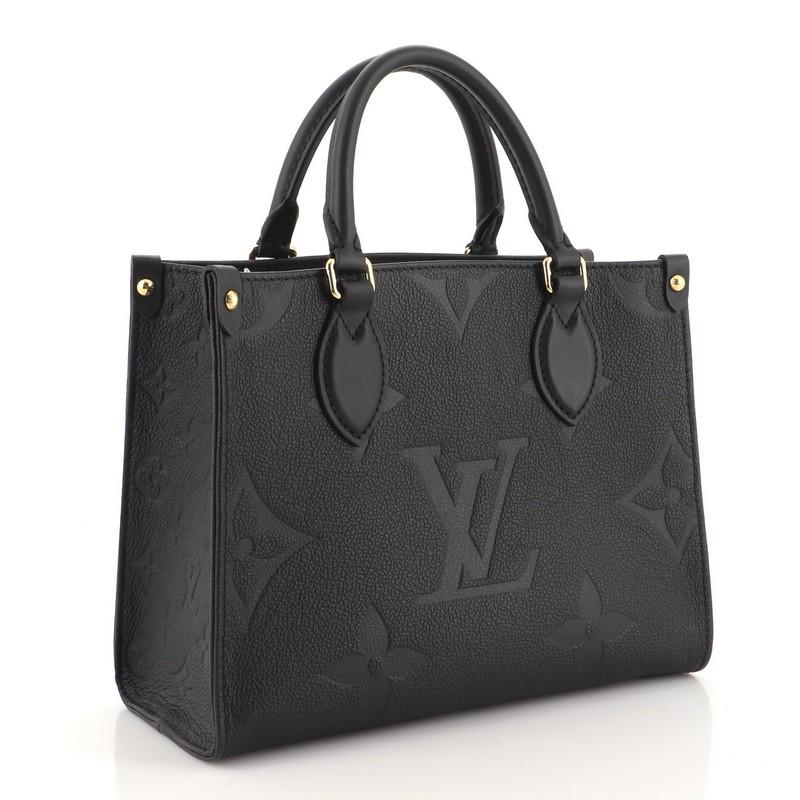 Black Louis Vuitton OnTheGo Tote Monogram Empreinte Giant PM