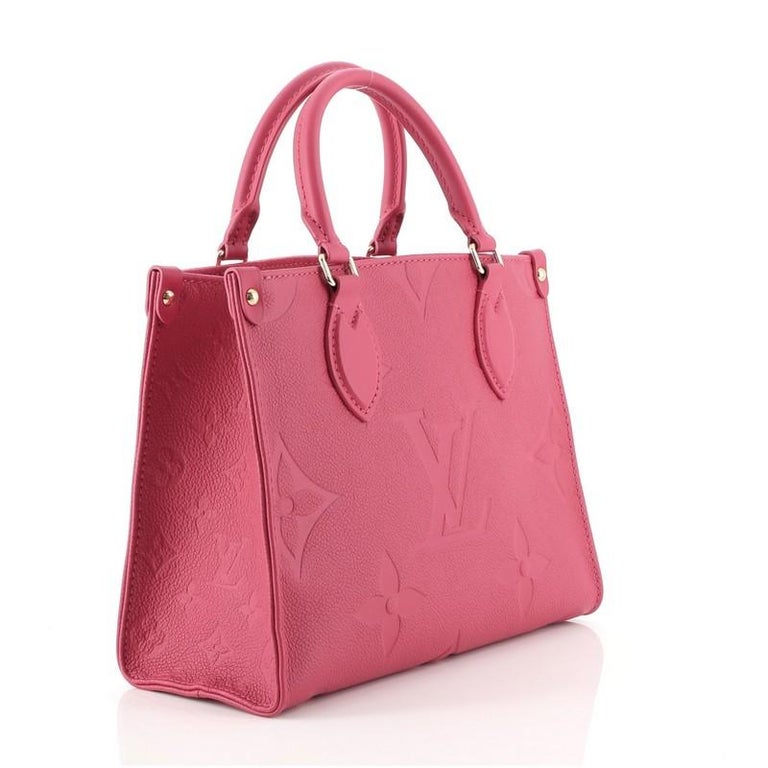 Onthego cloth tote Louis Vuitton Pink in Cloth - 25250703