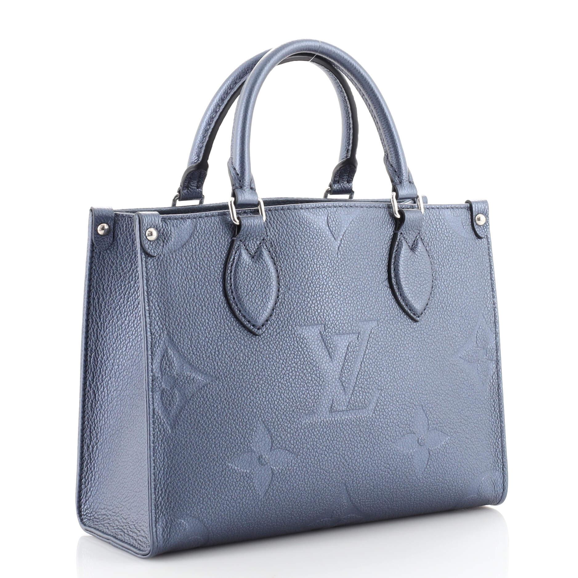Louis Vuitton OnTheGo Tote Monogram Empreinte Giant PM In Good Condition In NY, NY