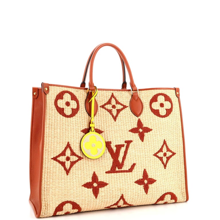 Louis Vuitton OntheGo GM Monogram Raffia Top Handle Bag on SALE