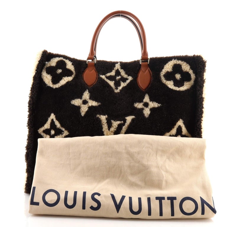 LOUIS VUITTON On The Go GM Used Tote Hand Bag Monogram Teddy 2way