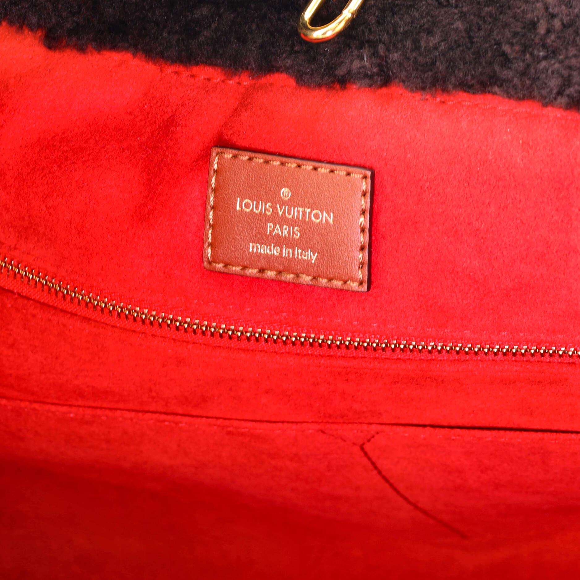 Women's or Men's Louis Vuitton OnTheGo Tote Monogram Giant Teddy Fleece GM