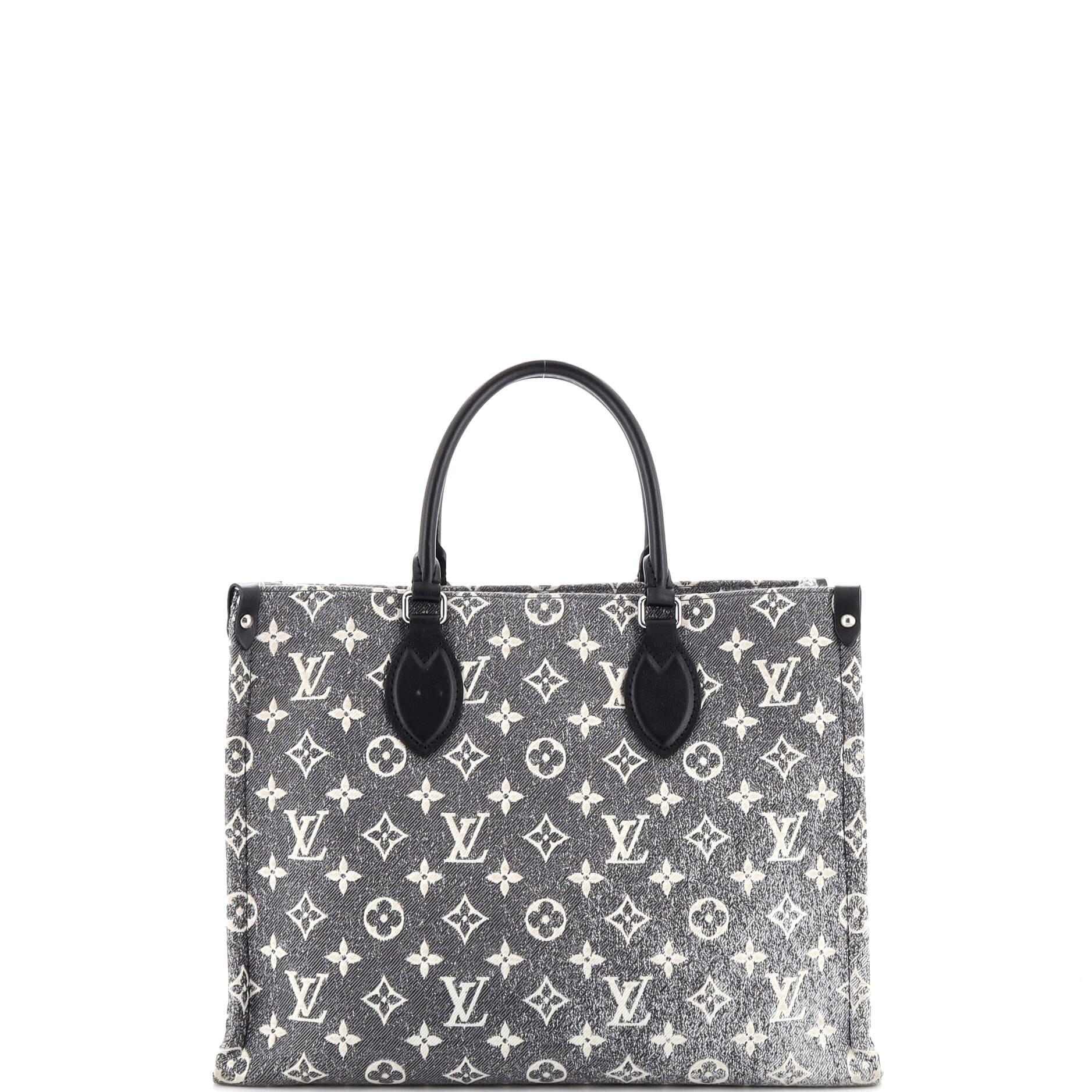 Louis Vuitton OnTheGo Tote Monogram Jacquard Denim MM In Good Condition In NY, NY