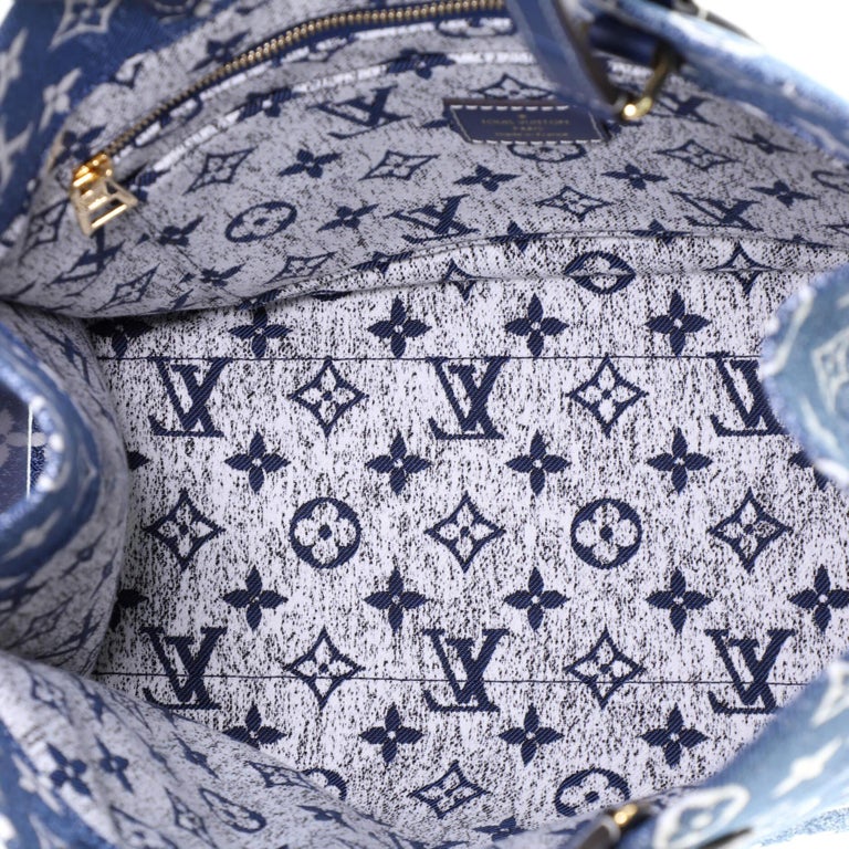 Louis Vuitton OnTheGo Tote Monogram Jacquard Denim MM at 1stDibs