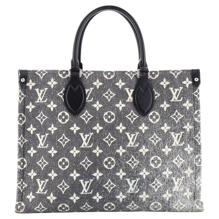 Louis Vuitton Onthego MM Pillow Black Bag Puffer Giant Flower Monogram  Econyl
