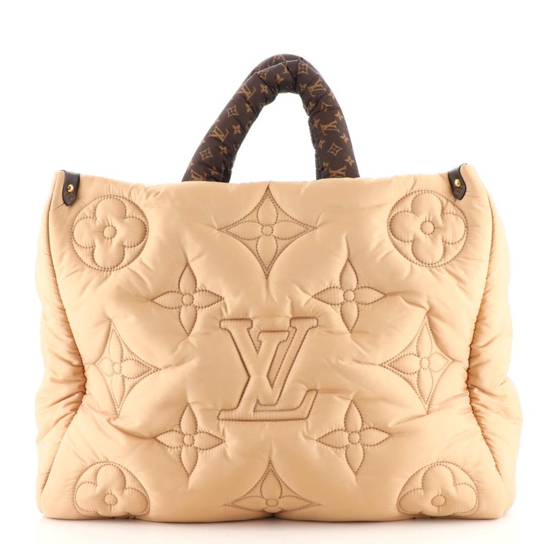 Louis Vuitton OnTheGo Tote Monogram Quilted Econyl Nylon GM at 1stDibs