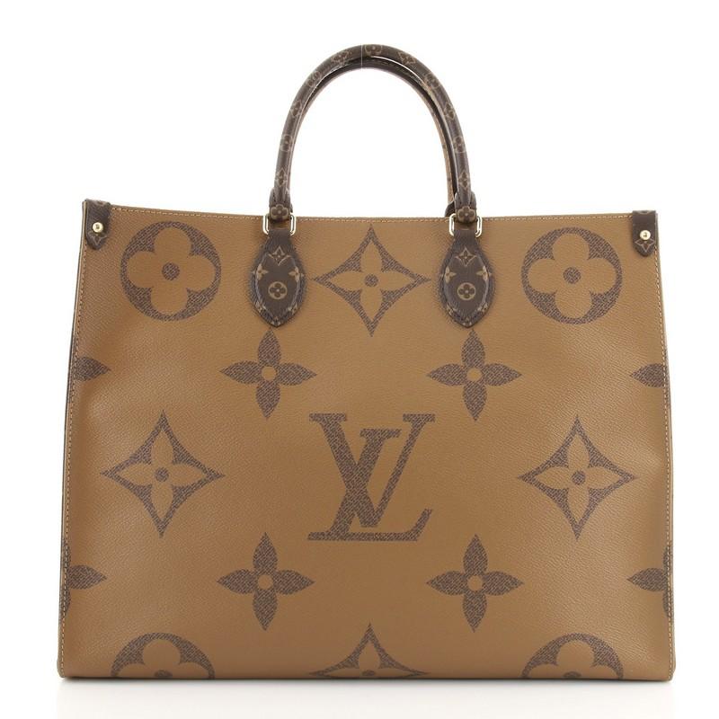 Louis Vuitton OnTheGo Tote Reverse Monogram Giant GM In Good Condition In NY, NY