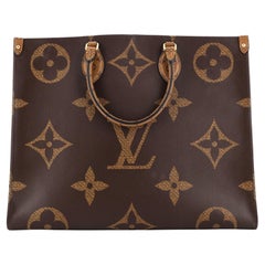 Louis Vuitton Shoulder Bag Bowat Chapo Brown Black Gold Monogram Rever