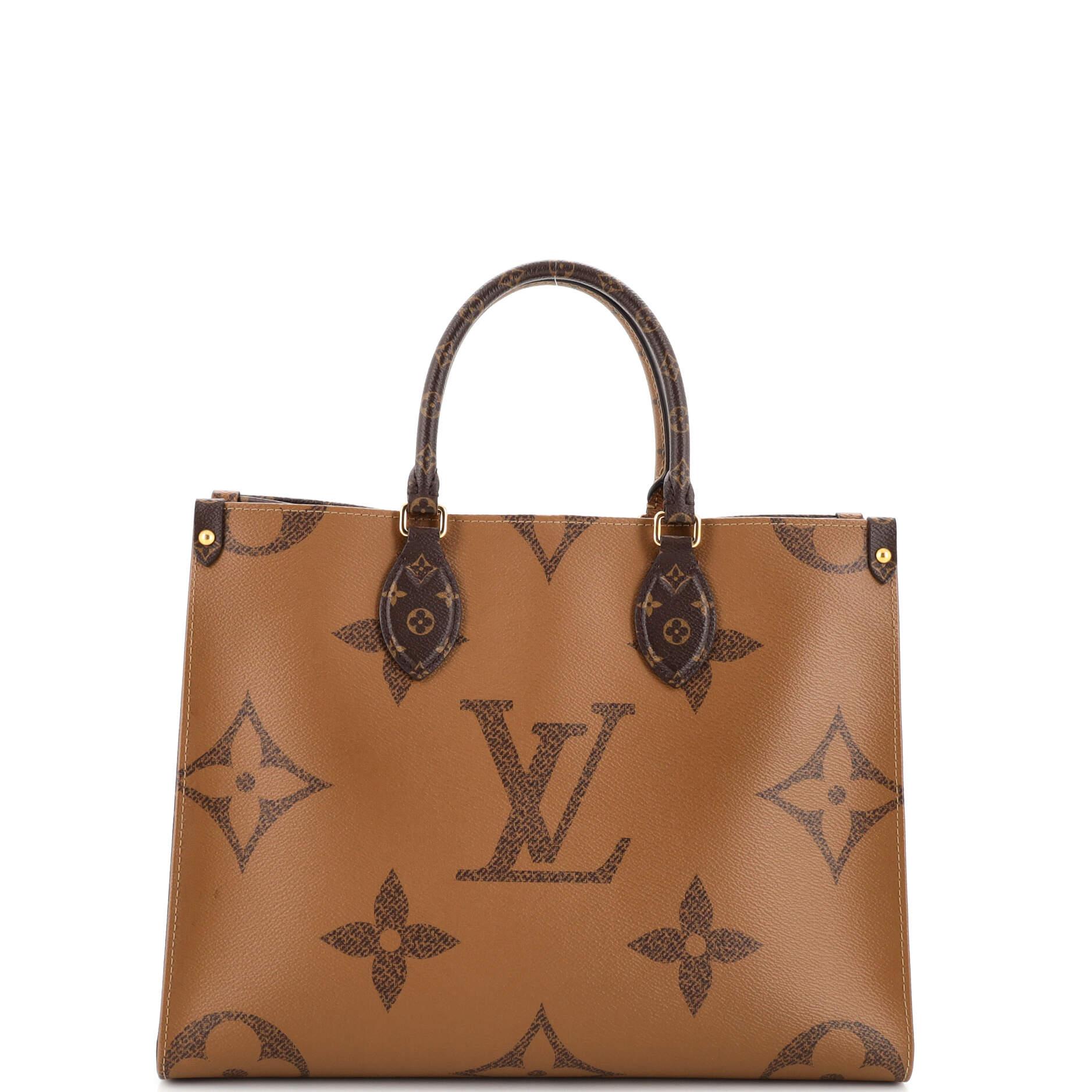 Louis Vuitton OnTheGo Tote Reverse Monogram Giant MM In Good Condition For Sale In NY, NY