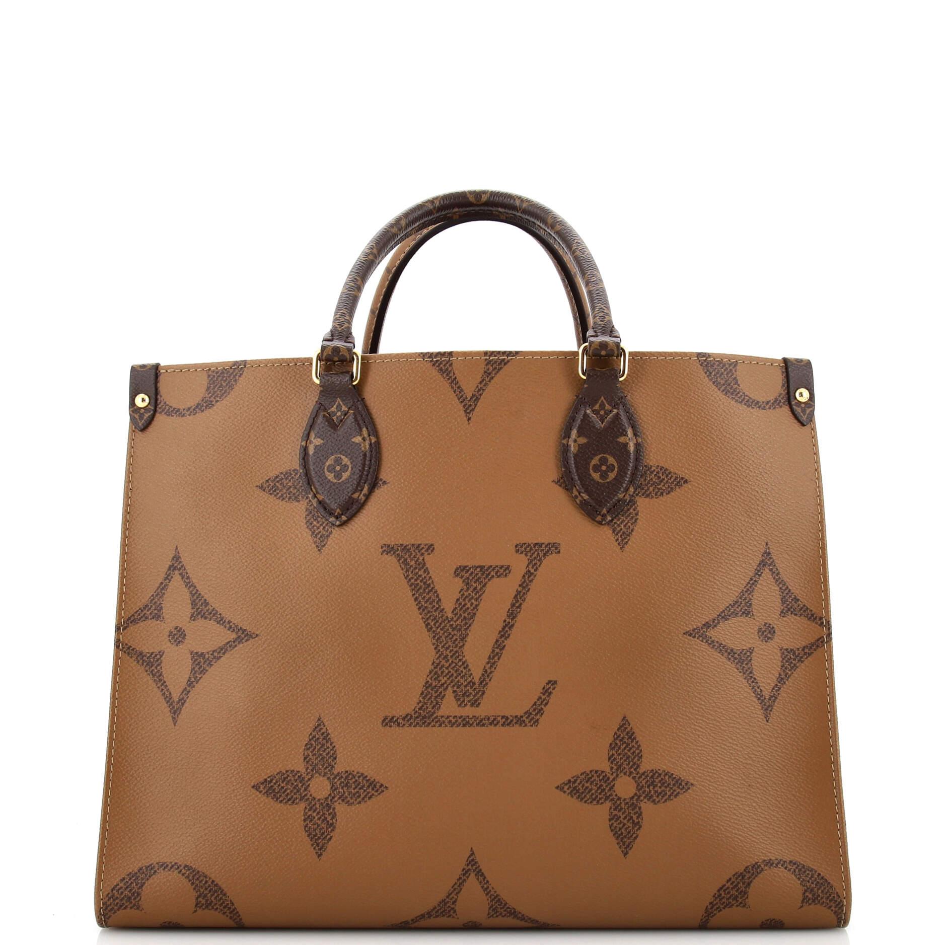 Louis Vuitton OnTheGo Tote Reverse Monogram Giant MM In Good Condition In NY, NY