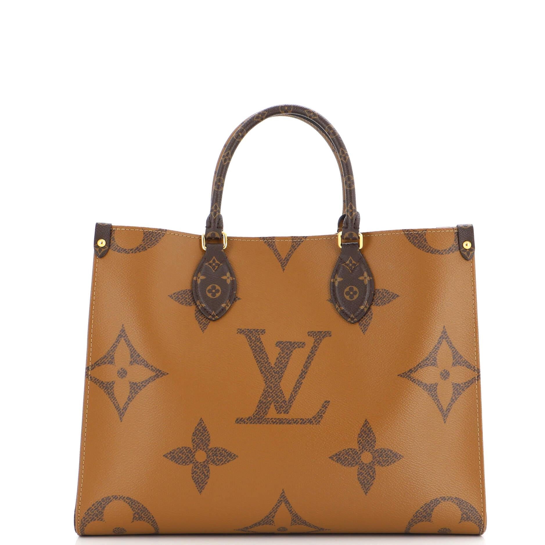 Louis Vuitton OnTheGo Tote Reverse Monogram Giant MM In Good Condition In NY, NY