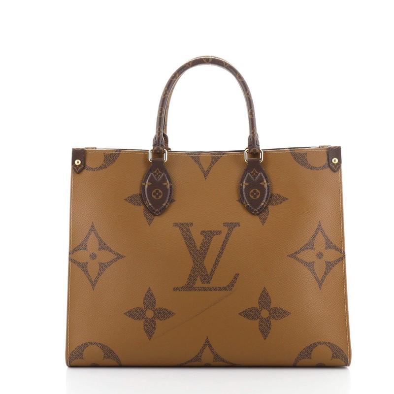Louis Vuitton OnTheGo Tote Reverse Monogram Giant MM In Good Condition In NY, NY