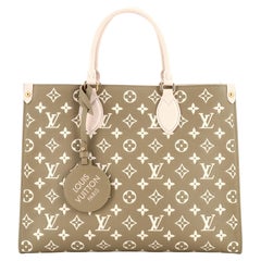 Louis Vuitton OnTheGo Tote Spring in the City Monogram Empreinte Leather MM