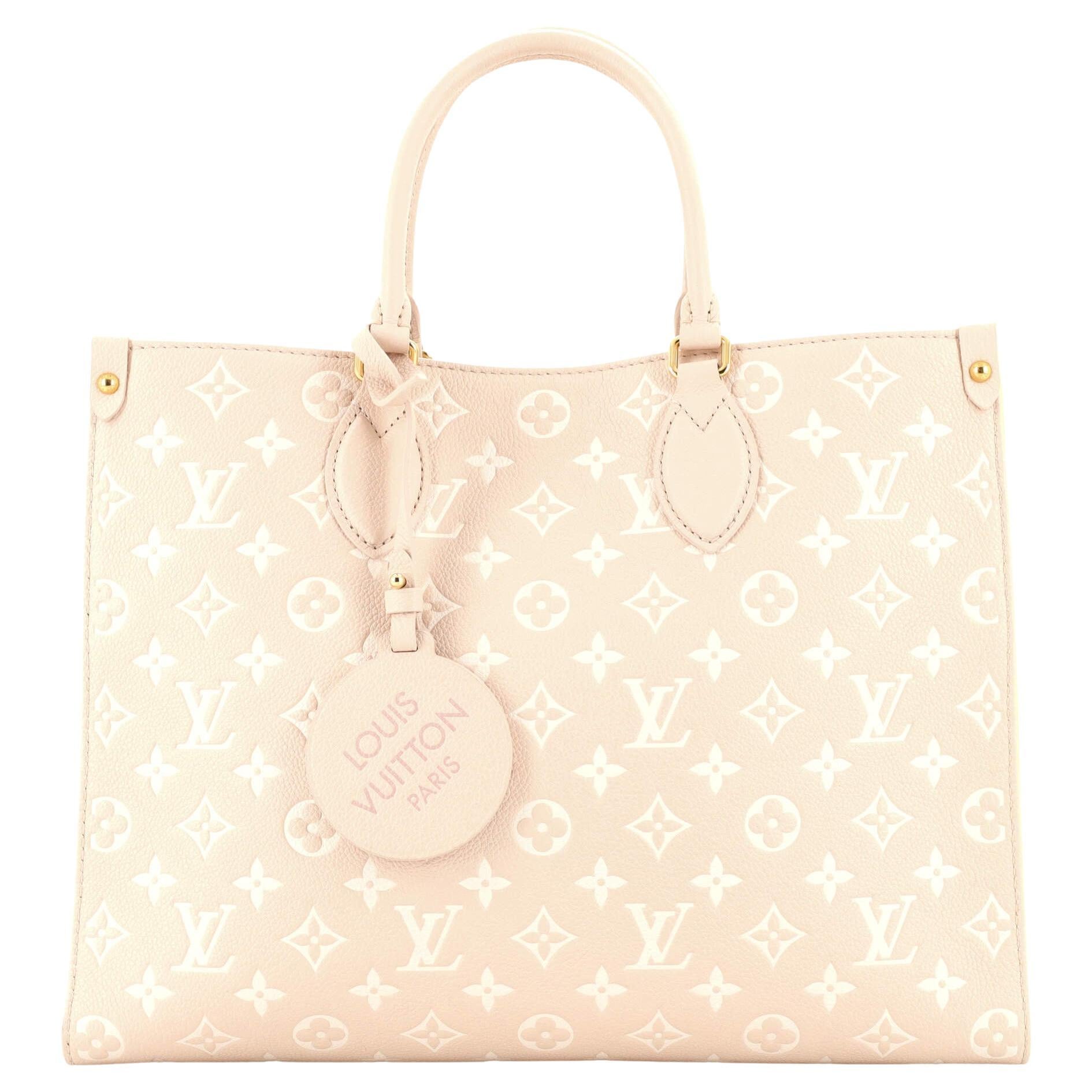 Louis Vuitton OnTheGo Tote Spring in the City Monogram Empreinte Leather MM For Sale