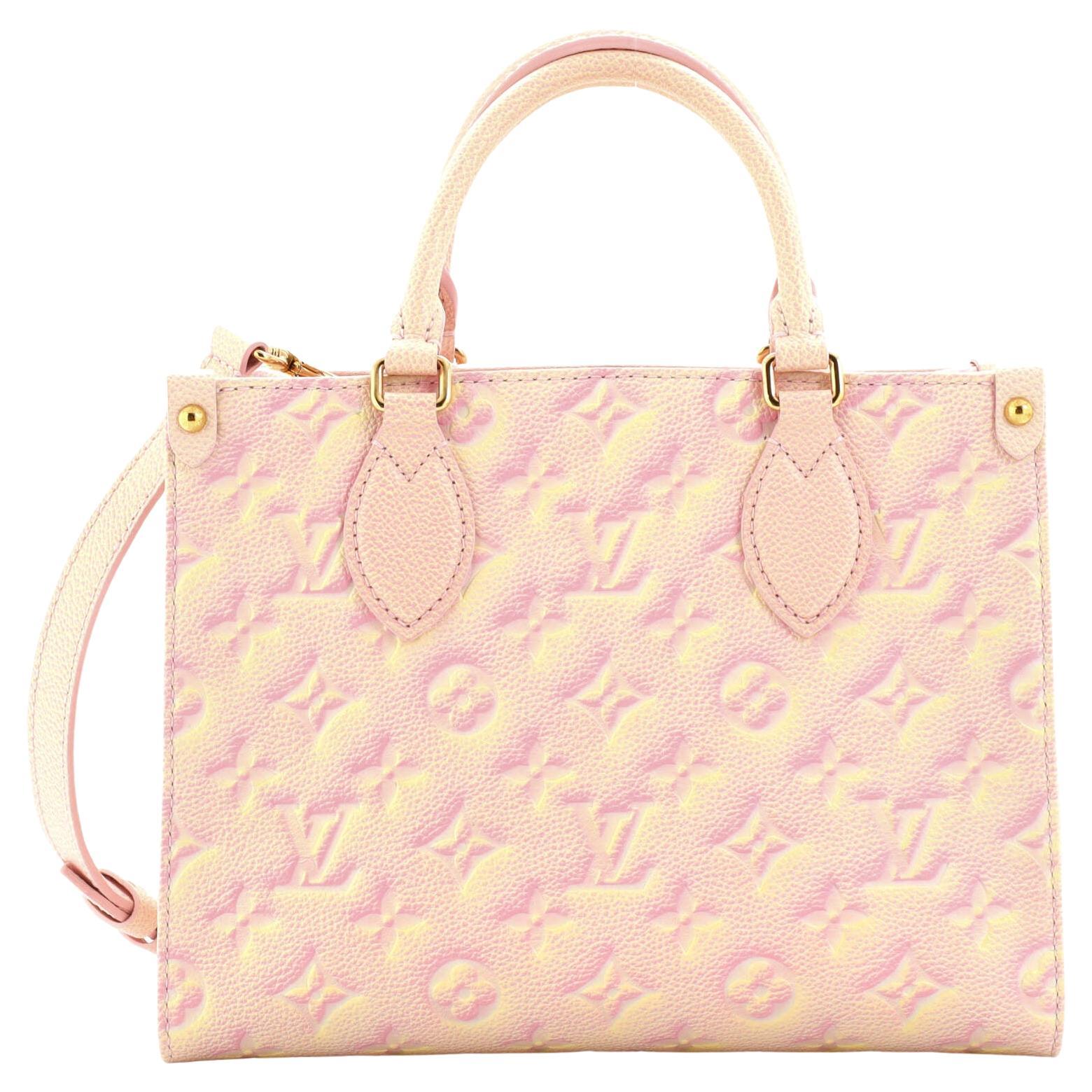 Louis Vuitton OnTheGo Tote Stardust Monogram Empreinte Leather PM