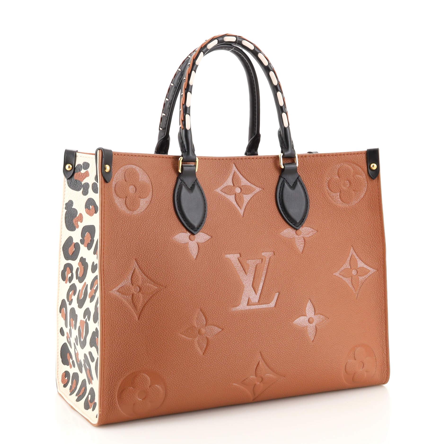 Louis Vuitton OnTheGo Tote Wild at Heart Monogram Empreinte Giant MM In Good Condition In NY, NY