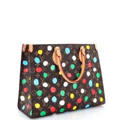 Louis Vuitton OnTheGo Tote Yayoi Kusama Painted Dots Monogram Canvas MM