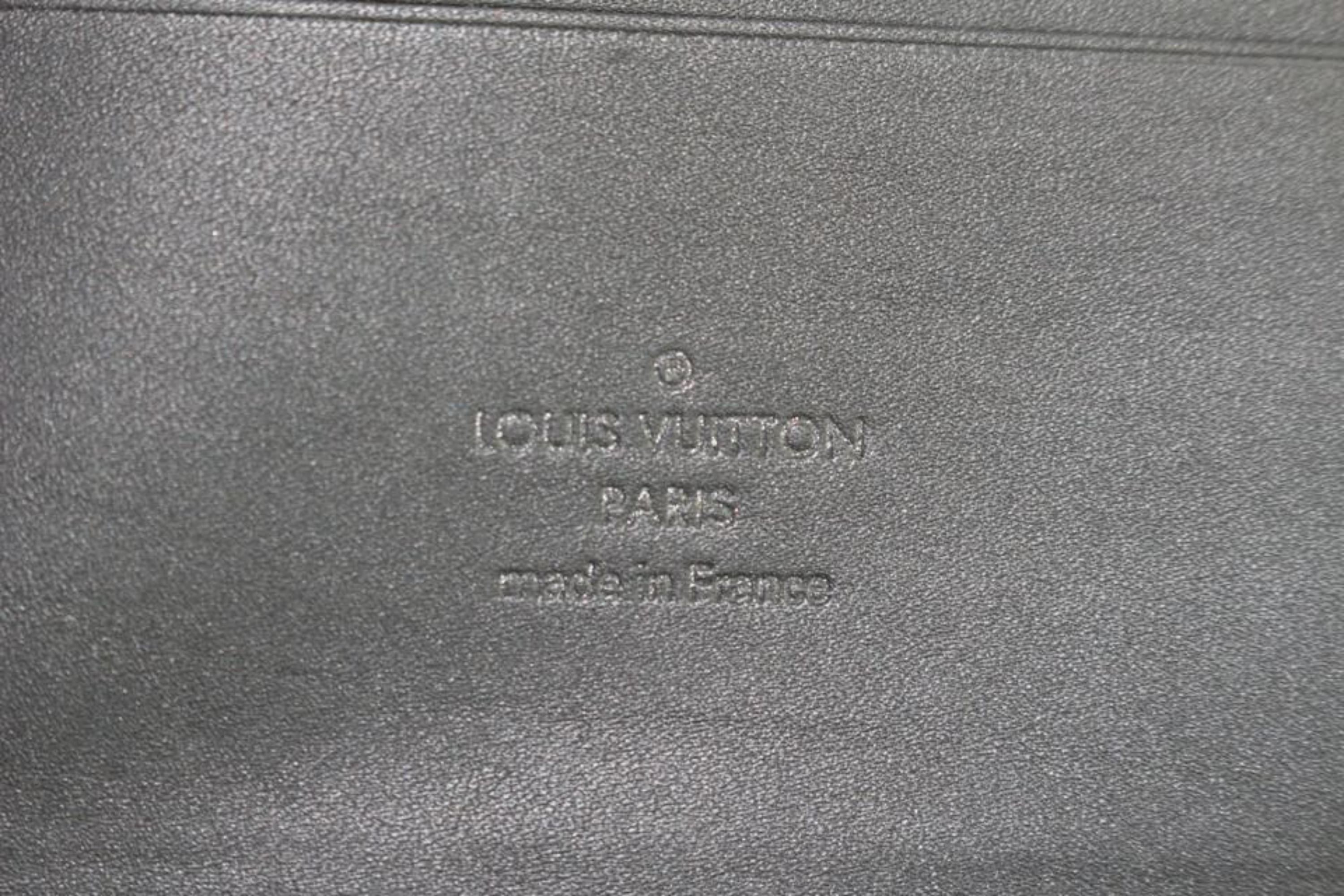 Louis Vuitton Onyx Damier Infini Atoll Organizer Zippy 1lz1113 Black Clutch For Sale 1