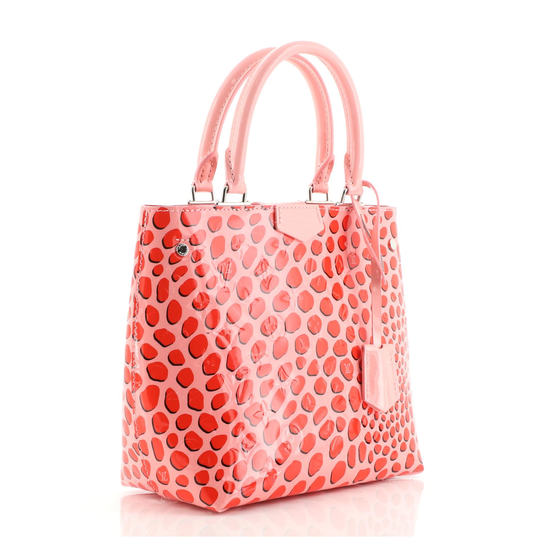 Pink Louis Vuitton Open Tote Limited Edition Monogram Vernis Jungle