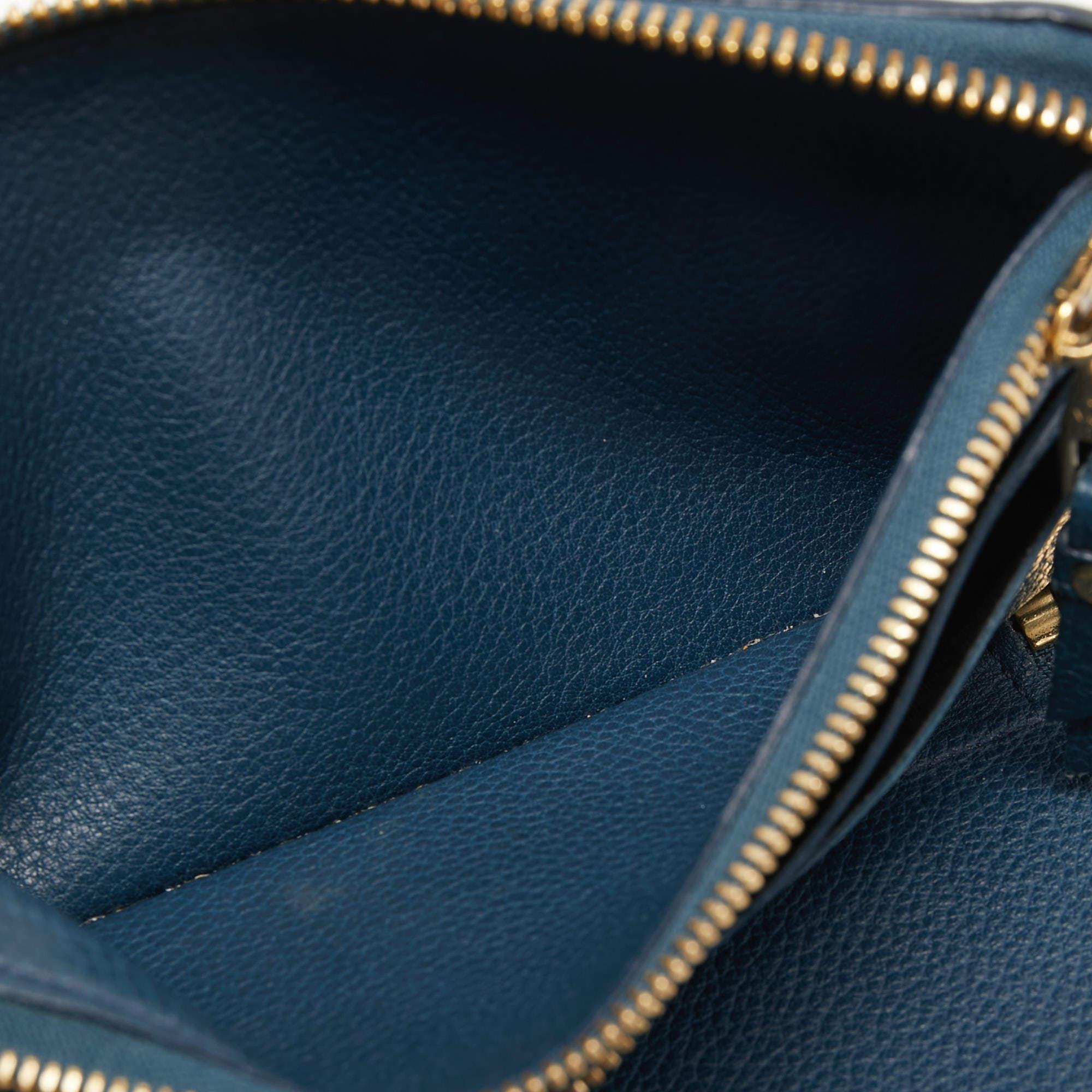 Louis Vuitton - Portefeuille à fermeture éclair en cuir avec monogramme « Empreinte » 6