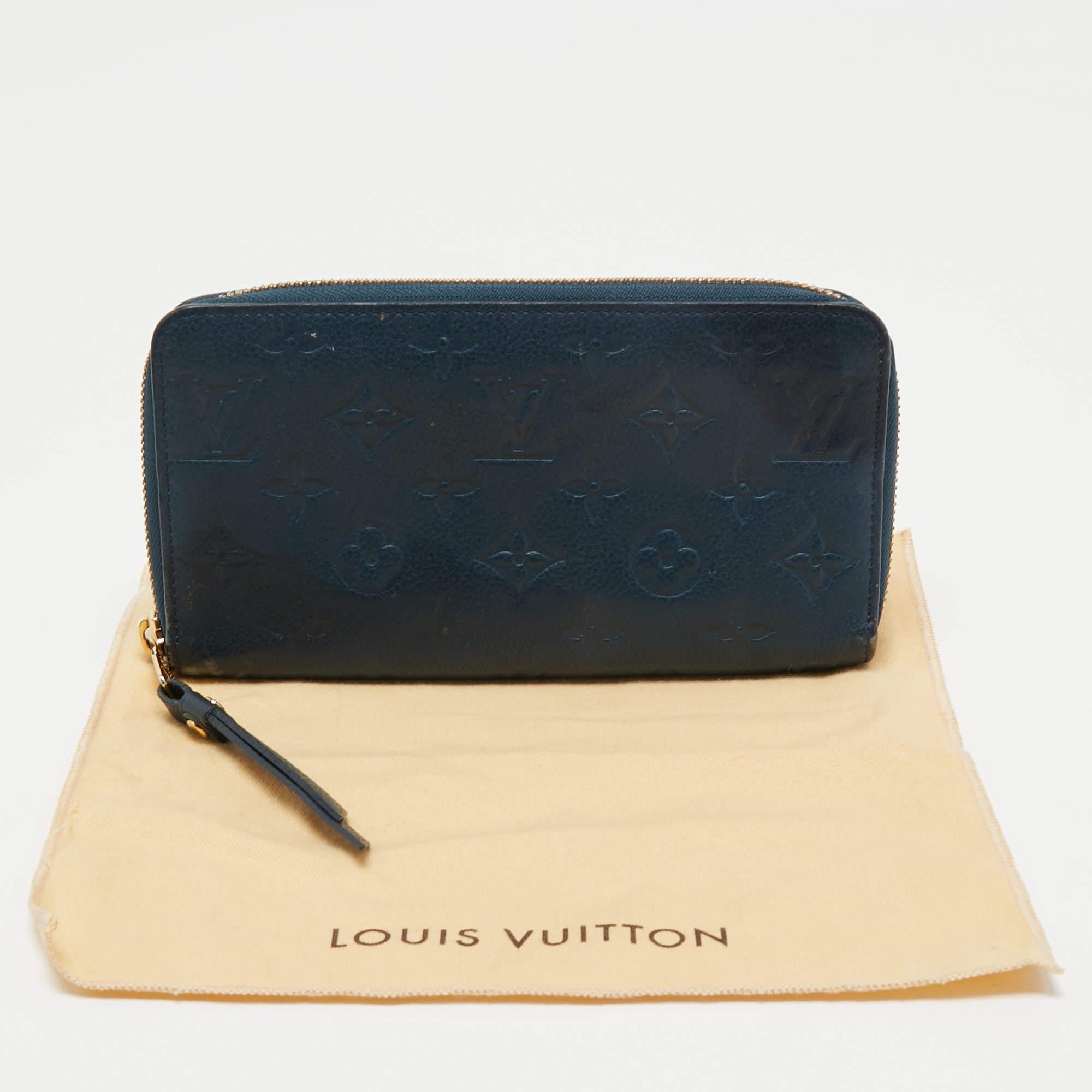 Louis Vuitton Orage Monogram Empreinte Leather Zippy Wallet For Sale 10